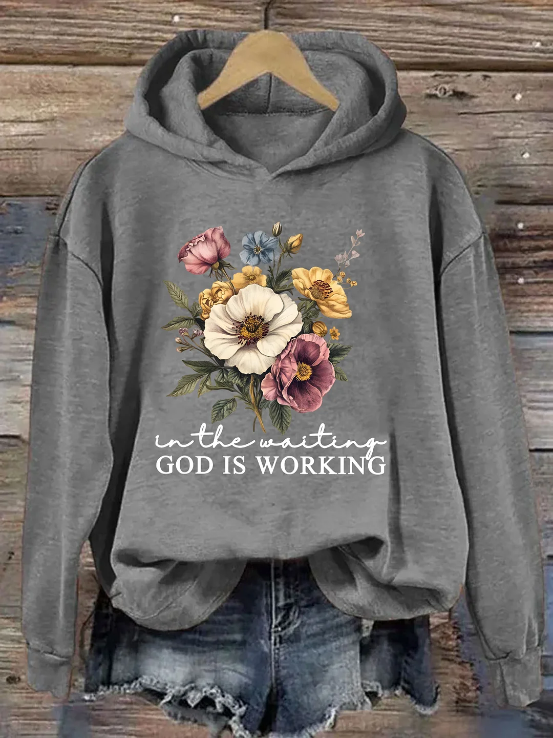 In The Waiting God Is Working Hoodie