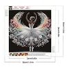 (US Only)4Pcs 30x30cm Girl 5D DIY Special Shape Crystal Partial Diamond Painting Kit Art