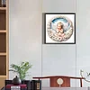 (30*30cm)Sleeping Angel - Round Partial AB Drill Diamond Painting