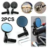 1 Pair 7/8 Motorcycle Bar End Mirror Motorcycle Handle Bar End Rearview Mirrors
