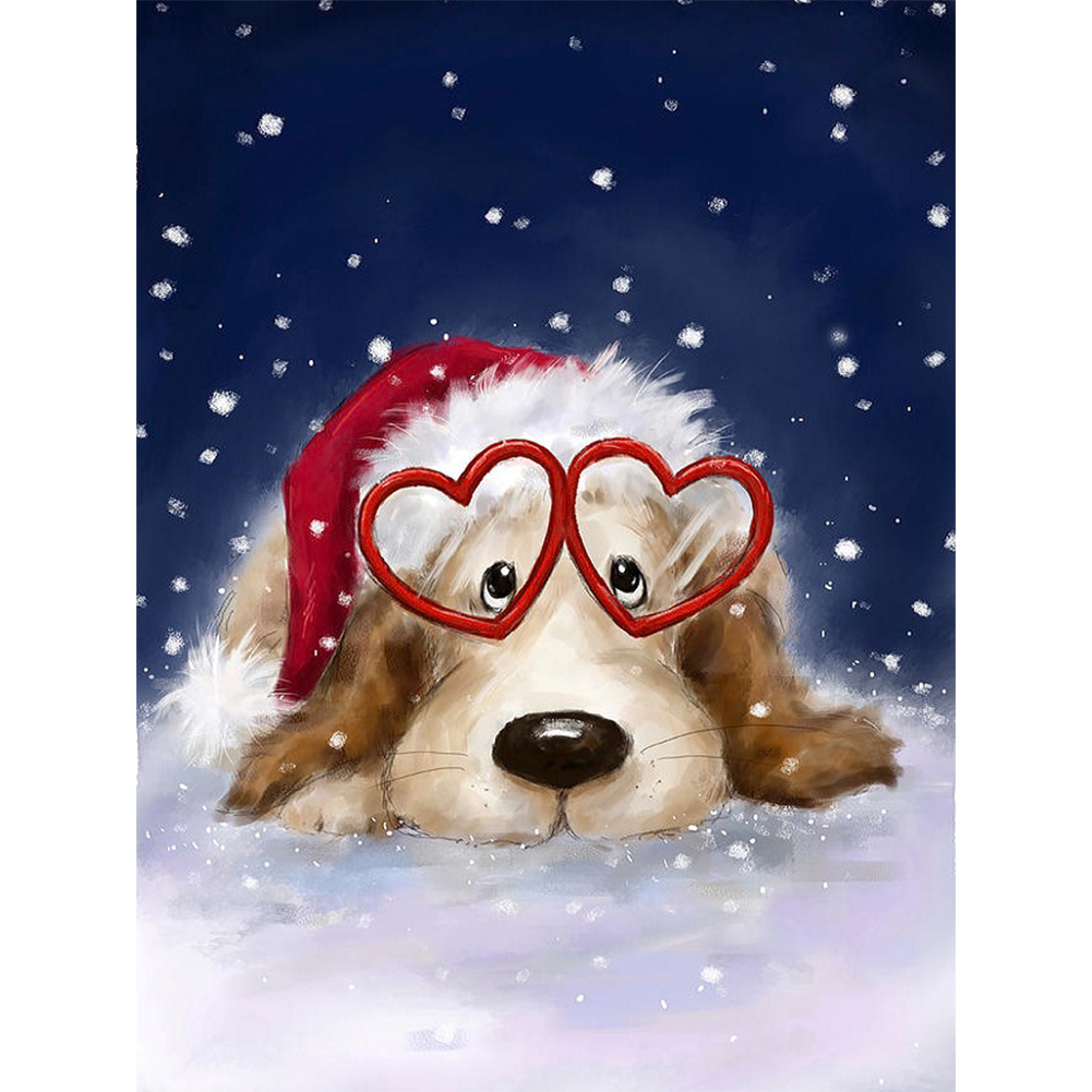 

Valentines Dog - Round Drill Diamond Painting - 30*40CM, 501 Original
