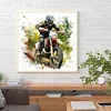 Motorcycle Boy Round Diamond Diamond Painting 30*30cm