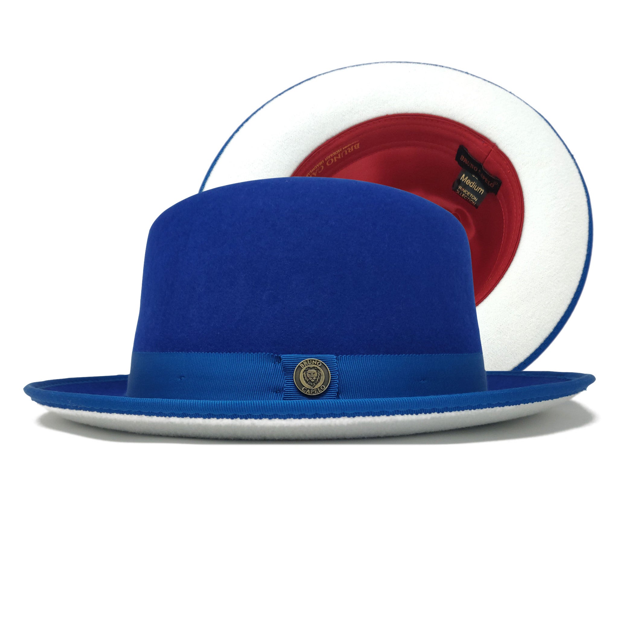 6 Colors-Bruno Capelo Princeton White Bottom Center Dent Wool Fedora