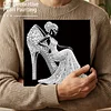 (25x25cm)DIY Lady Framed Handmade Pearl Painting Art Craft Kit Living Home Decor
