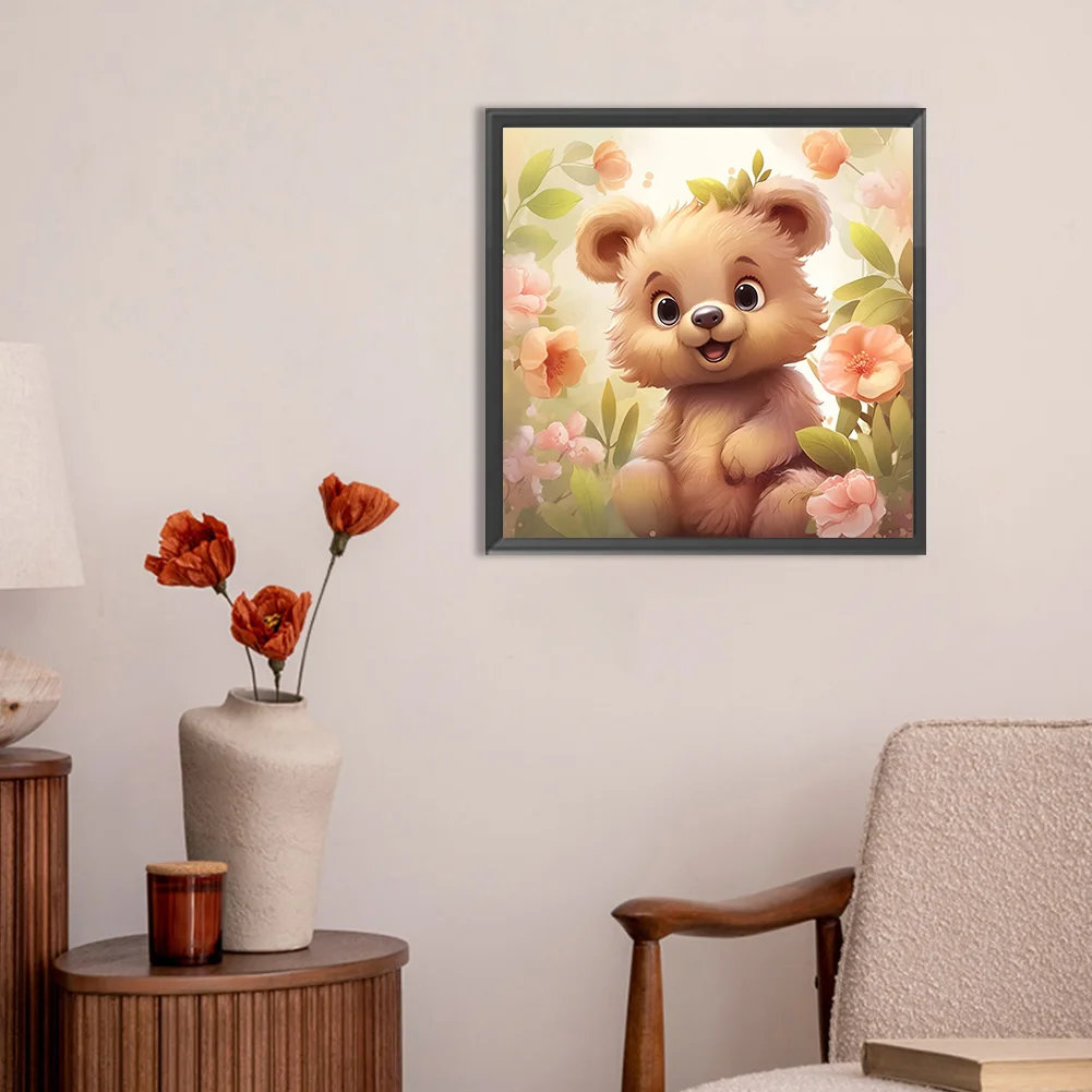 Diamond Painting - Full Round Drill - Bear(Canvas|30*30cm)