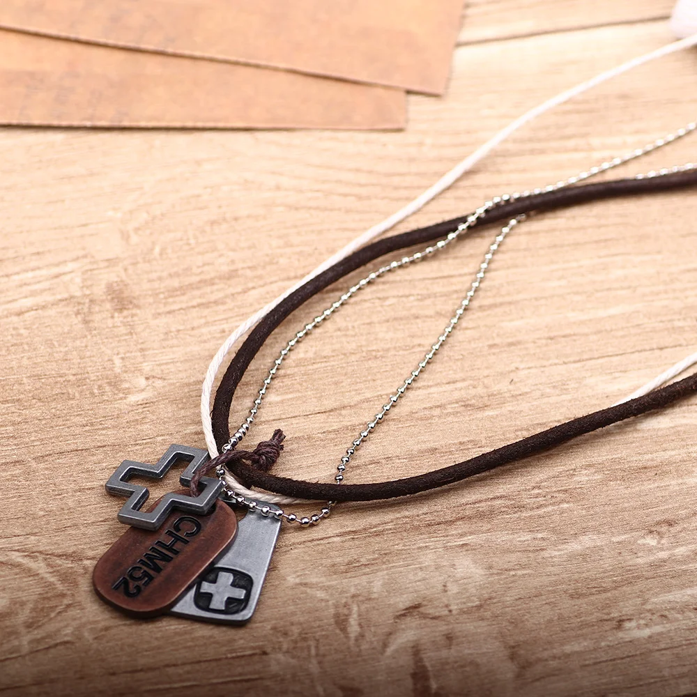 Men's Vintage Cross Necklace-inspireuse