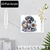 Acryl Hund und Blume Wandröhre Vase - 5d DIY Handwerk Anhänger