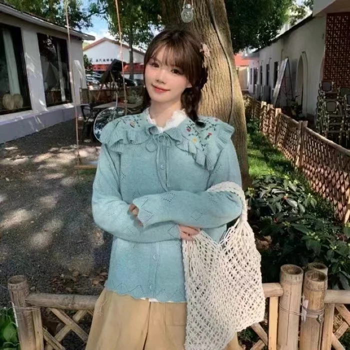 Chicfifth Sweater Women Winter Long Sleeve High Quality Autumn Vintage Top Knitted Cardigan