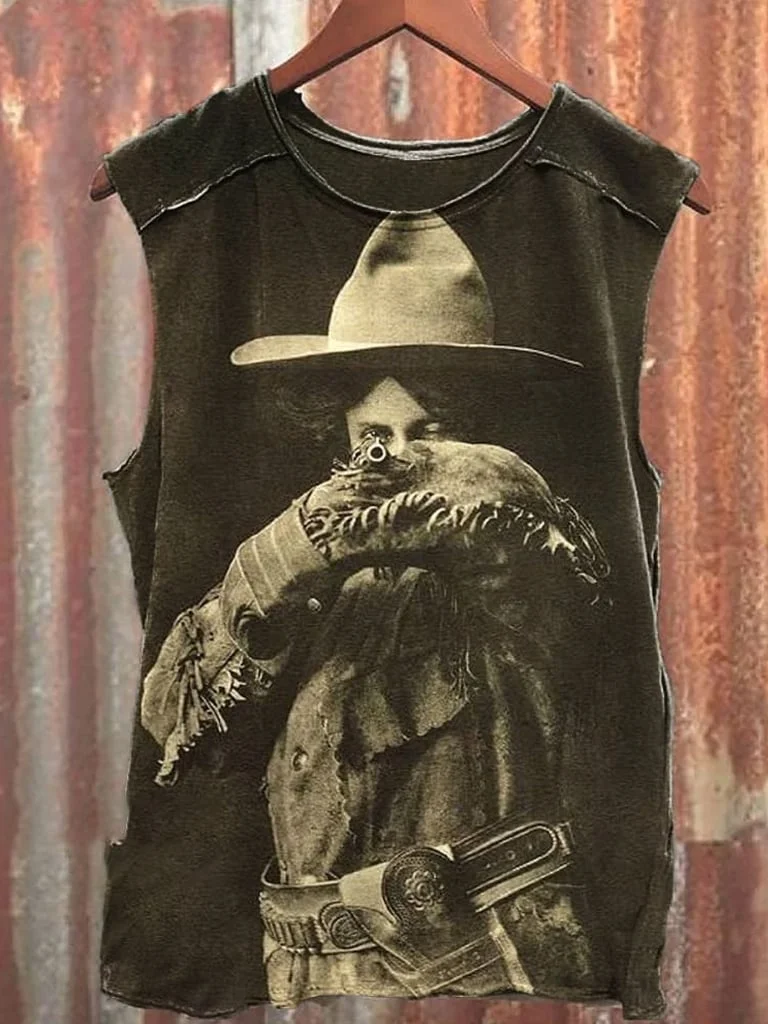 Unisex Retro Western Casual Tank Top 