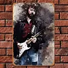 Eric Clapton - Panneaux en &eacute;tain m&eacute;tallique(20*30cm/30*40cm) - Musique