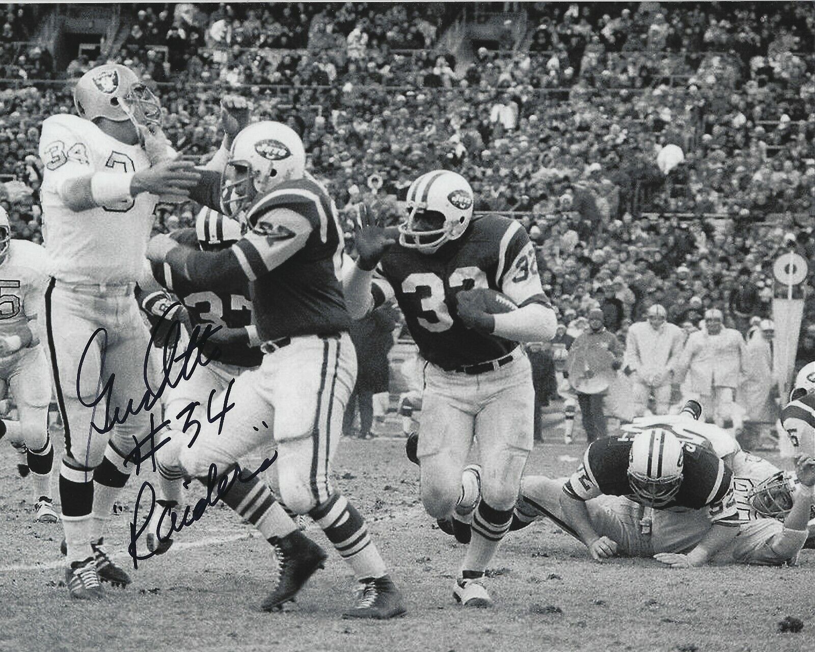 Autographed GUS OTTO 8X10 Oakland Raiders Photo Poster painting - w/COA