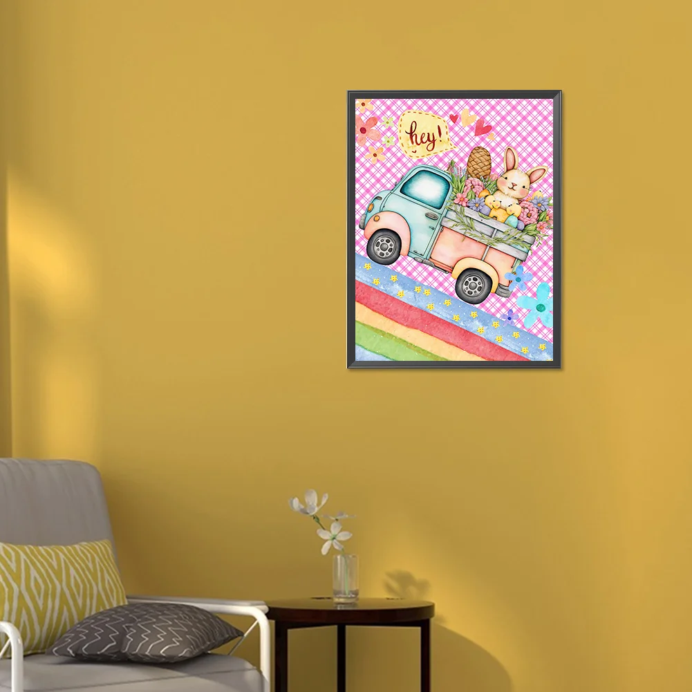 Full Round Diamond Painting 30*40cm - Toy Rabbit