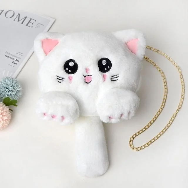 Cute Cat Tail Soft Plush Shoulder Bag SP15321