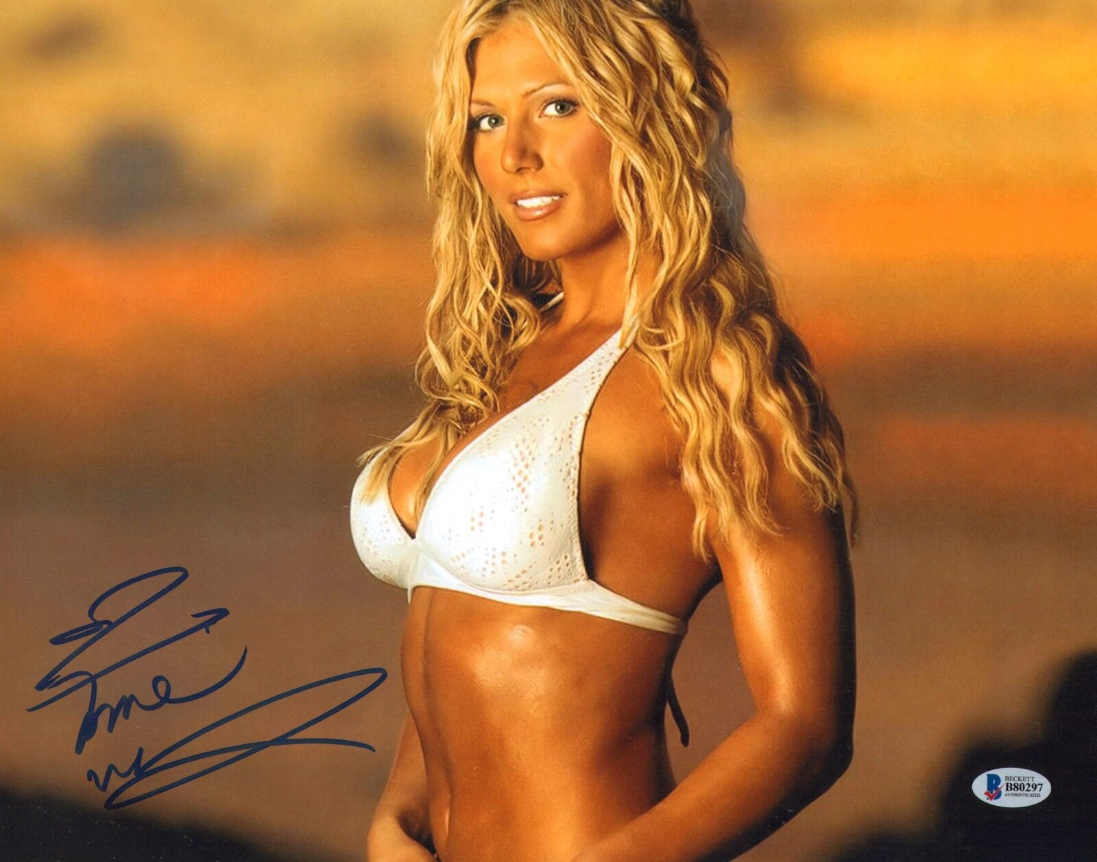 Torrie Wilson Signed 11x14 Photo Poster painting BAS Beckett COA WWE Playboy Picture Autograph E