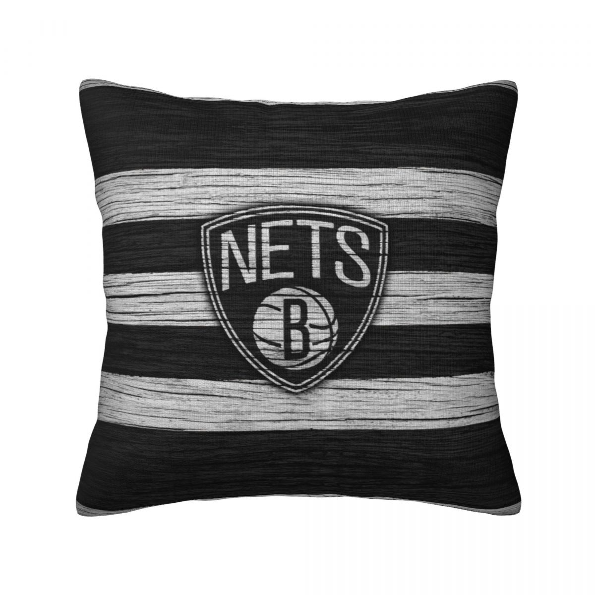 Brooklyn Nets Wooden Texture Throw Pillow Covers 18x18