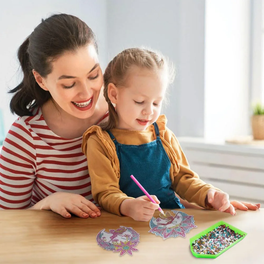 6pcs DIY Elf Suncatcher Diamond Painting Hanging Pendant Diamond Drawing Hanging Ornament