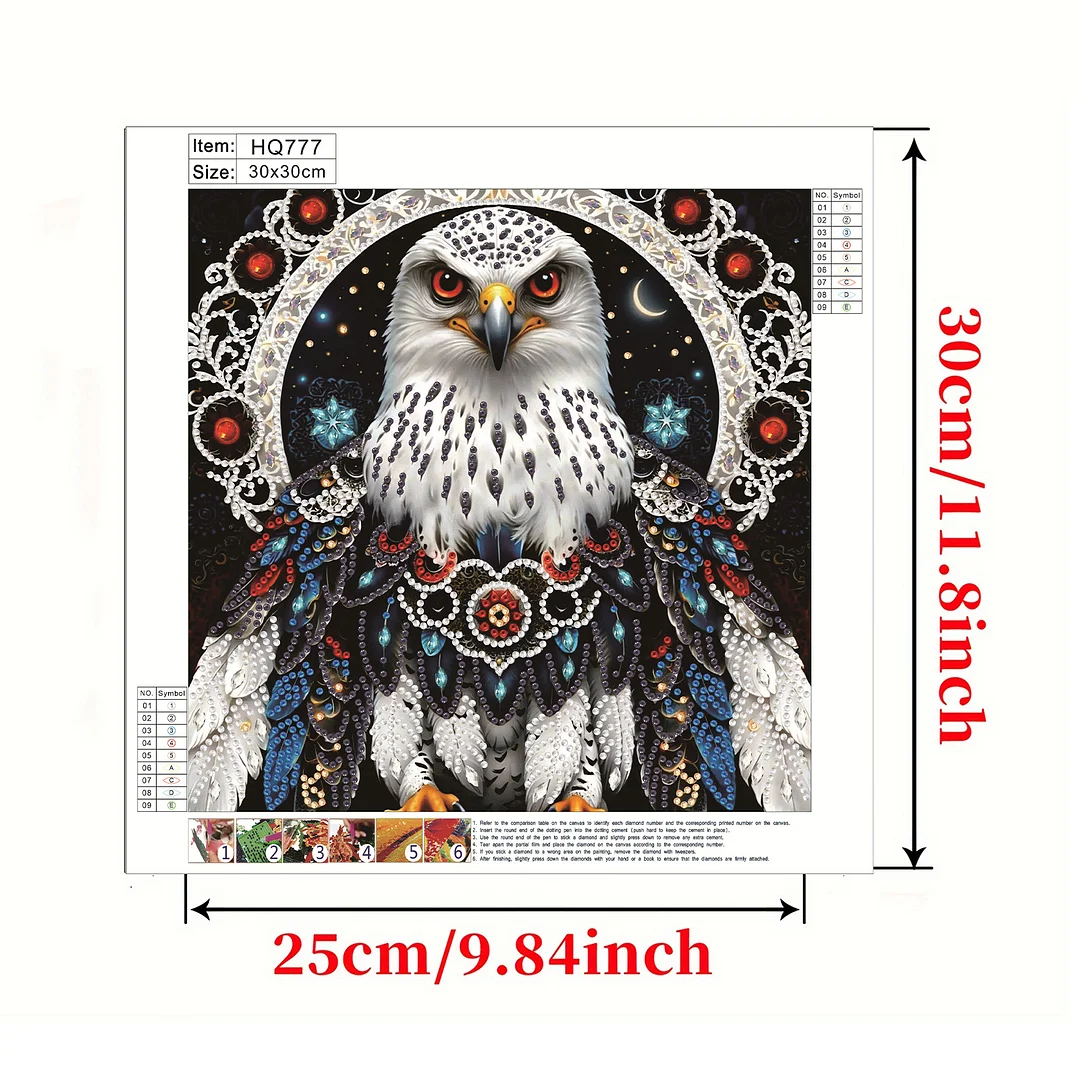 Eagle1 - Partial Special Shaped Drill Diamond Painting Kits (Canvas|30*30cm)