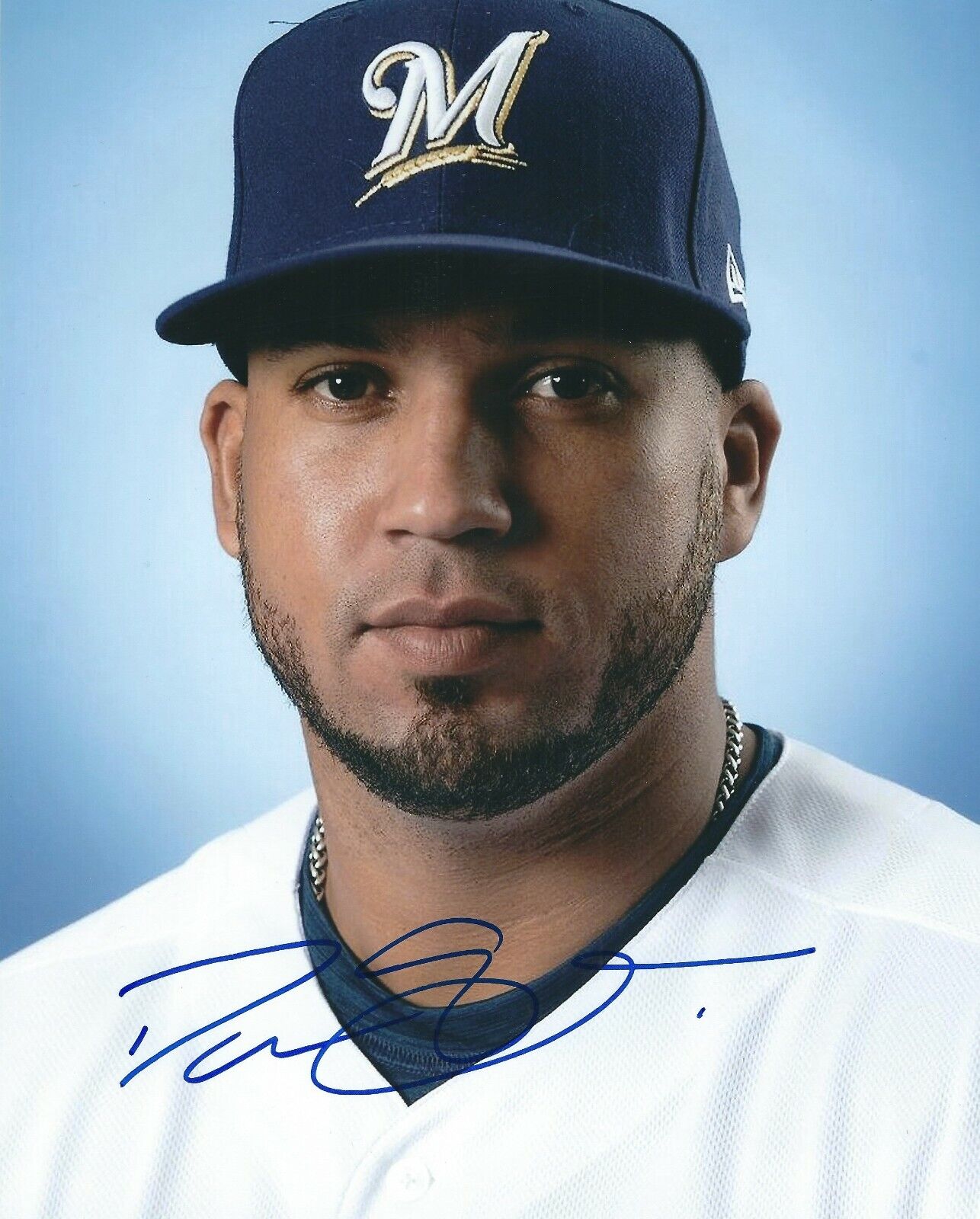 Signed 8x10 DEOLIS GUERRA Milwaukee Brewers Autographed Photo Poster painting - COA