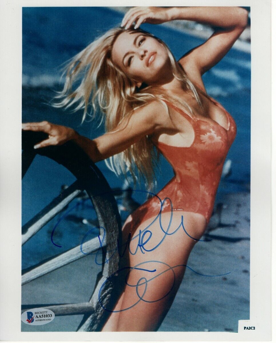Pamela Anderson Signed Autographed 8X10 Photo Poster painting Baywatch CJ BAS AA51033