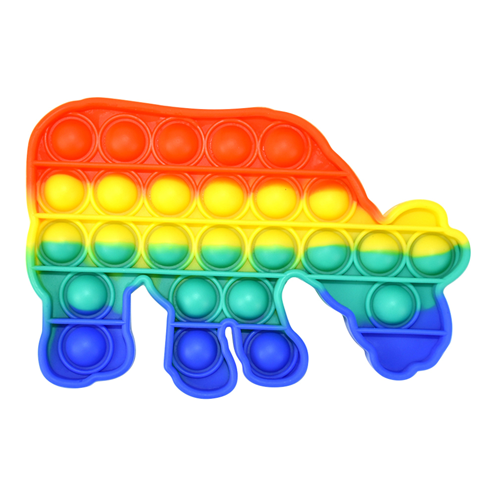 

Hippo Animal Shaped Push Bubble Sensory Autism Decompression Children Toy, 501 Original