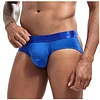 Men's Modal Low Waist Open Hips Underwear Sexy Jockstrap Pure Color Thong