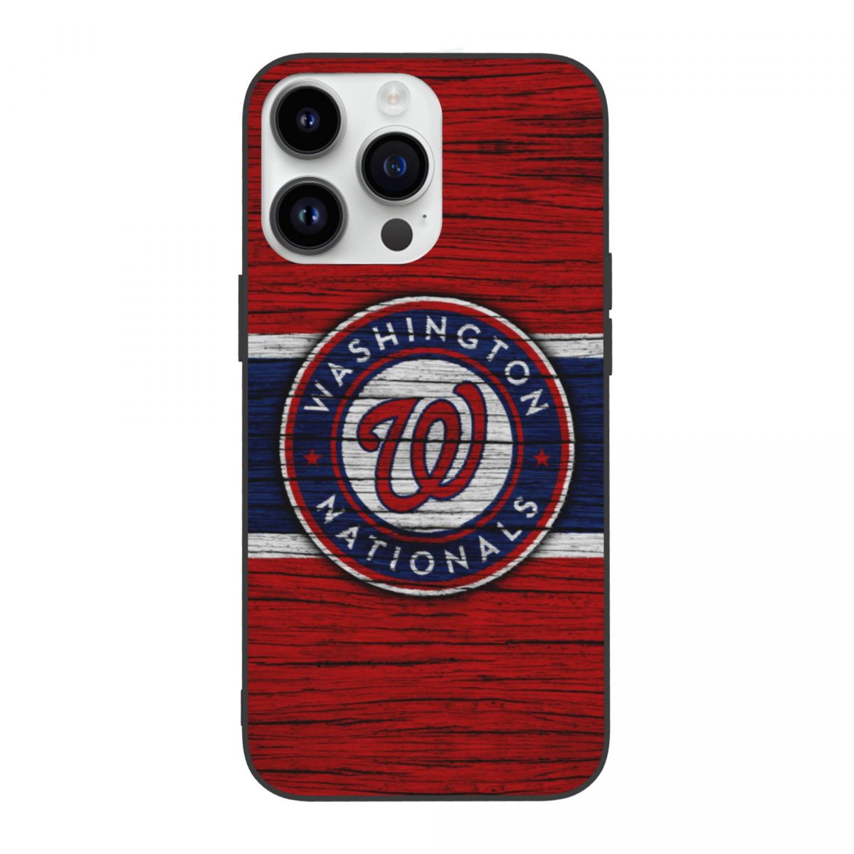 Washington Nationals Wood Grain 14 iPhone Case