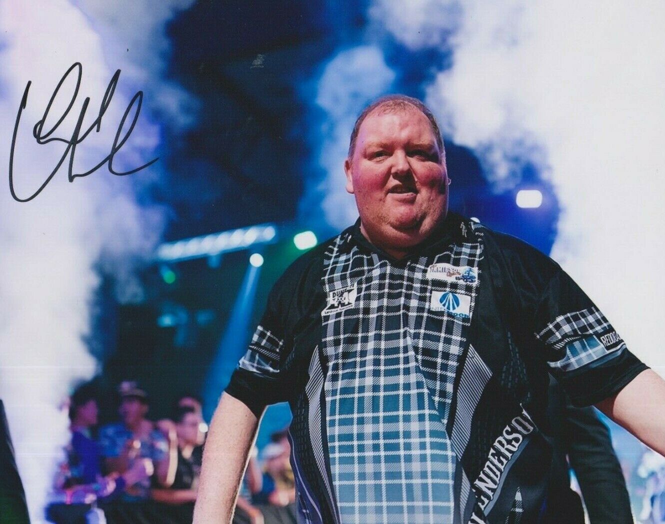 John Henderson **HAND SIGNED** 8x10 Photo Poster painting ~ Darts ~ AUTOGRAPHED
