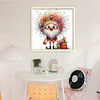 Furry Santa Claus-14CT Counted Cross Stitch 40*40cm/15.75*15.75in