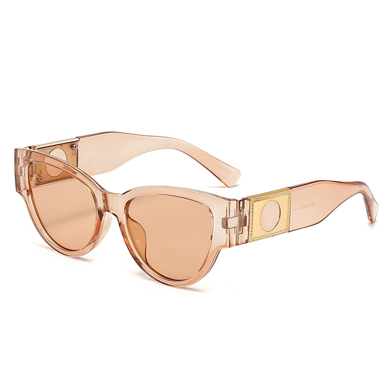 Casual Elegant Minimalist Geometric Pc Oval Frame Full Frame Women’s Sunglasses