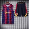 2024/2025 Barcelona pre-match training Blue-Red Jersey+Shorts 1:1 Thai Quality