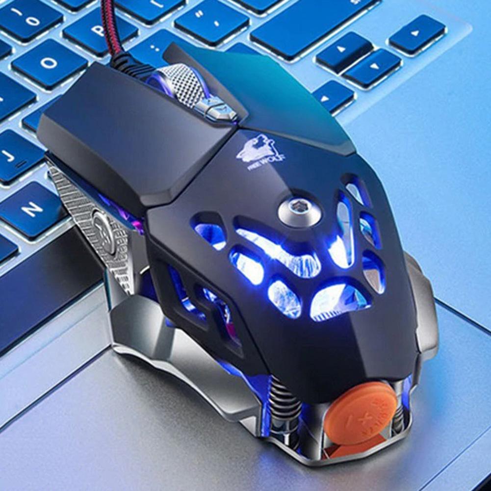 V9 USB Wired 2400DPI RGB Macro Definition Programming Game Mouse (Black) от Cesdeals WW