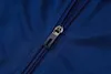 Joyfball 2025/2026 Real Madrid Long Zipped Jacket Retro Version Royal Blue Soccer Jersey 1:1 Thai Quality 