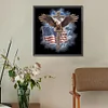 Diamond Painting-5D Full Round Drill American Eagle Cross