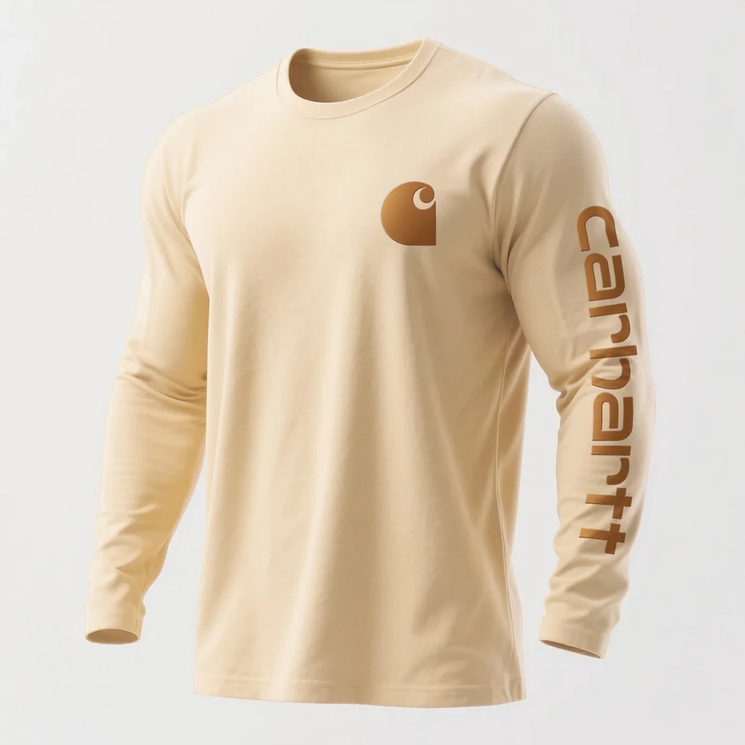 Casual Round Neck Long-sleeved T-shirt Pure Cotton Comfortable Bottoming Shirt