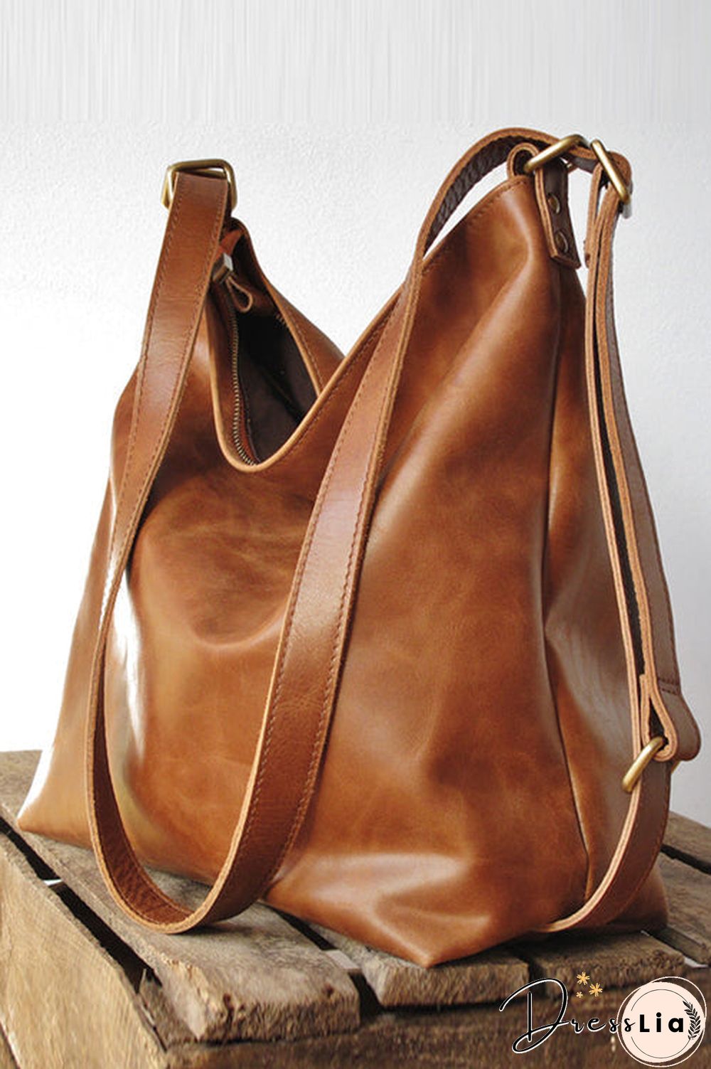 Leather Convertible Backpack