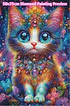 Luxury AB Velvet Diamond Painting Kit - Cat