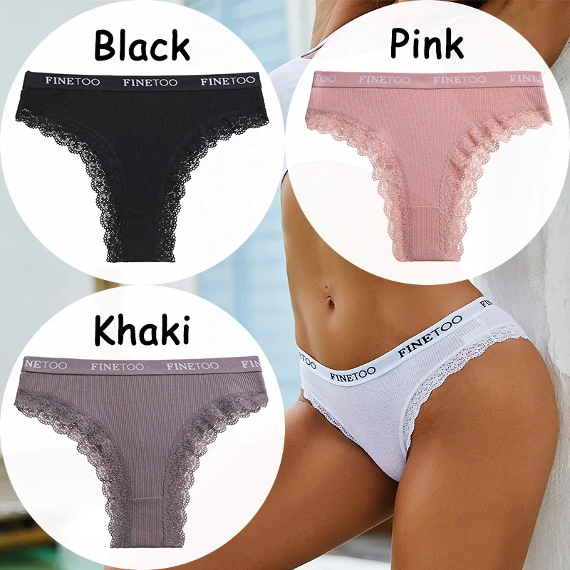 Billionm Lace Panties Women's Underwear Cotton Panties Sexy Lingerie Female Briefs Low-Waist Panty Girl Intimate Underpants