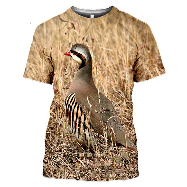 Vintage Duck Pigeon Safari Animals 2022 T Shirt Oversized Mens Womens 3D Printed Clothing Punk Tops Summer Oversized Camisetta