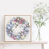 11CT Bird garland-Stamped Cross Stitch 40*40cm/15.75*15.75in