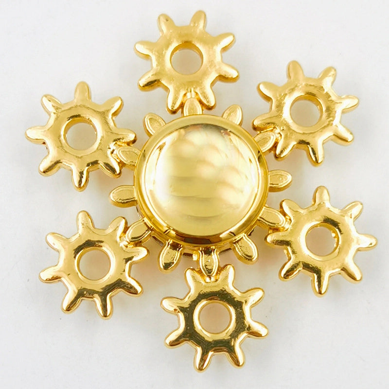 Creative Zinc Alloy Bronze Hand Spinner Finger Rotating Decompression Toy