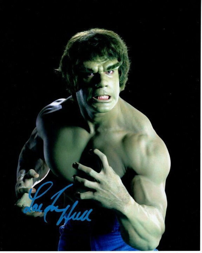 Lou ferrigno signed autographed 8x10 the incredible hulk Photo Poster painting