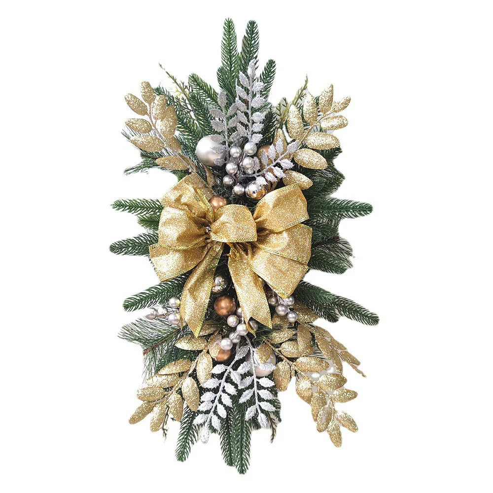 Christmas Stairs Decoration Garland Ornament Scene Ornament