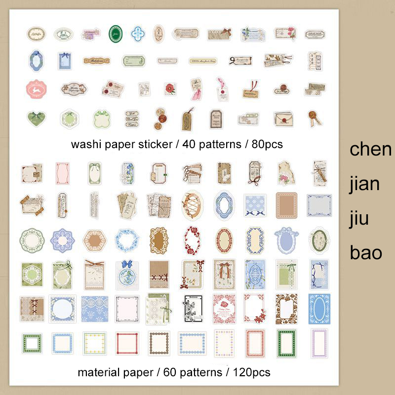 Material Package - Years Become Poetry Series Vintage Plant Flower Landscaping 
