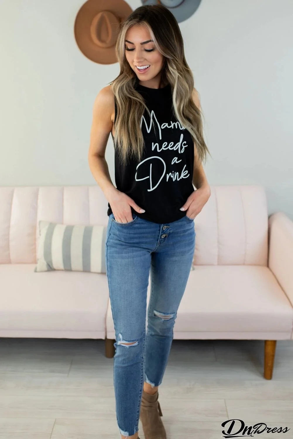 Mama needs a Drink Graphic Tank