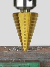 1Pcs 4-42 Mm Titanium Coated Step Drill Bit HSS Wood Metal Hole Cutter