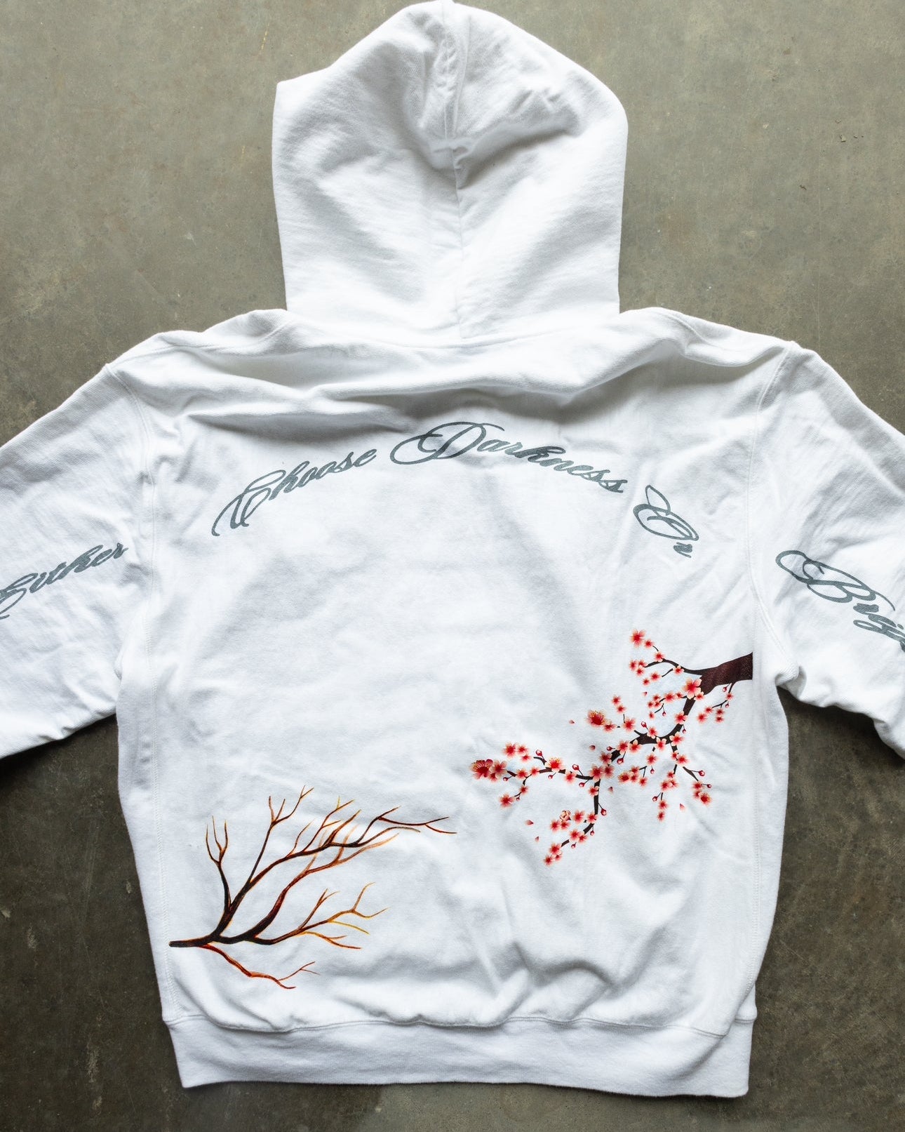 THOUGHTS - White Hoodie