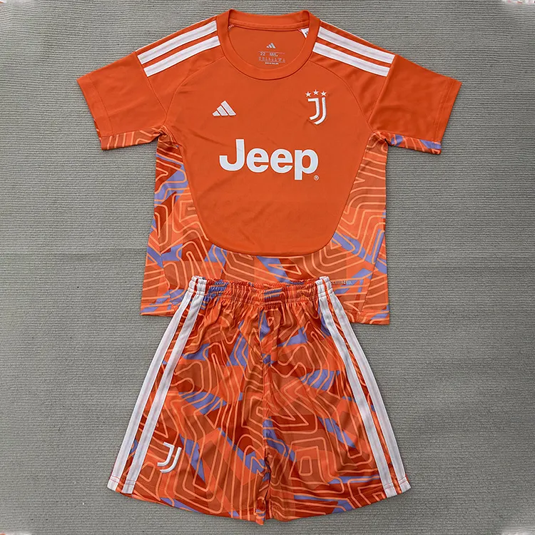 Kids Juventus 26/27 Orange GK Jersey 1:1 Thai Quality