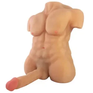 Feel Flesh Huge Dildo Penis Love Doll Women Masturbator Male Body Torso Sex  Toys
