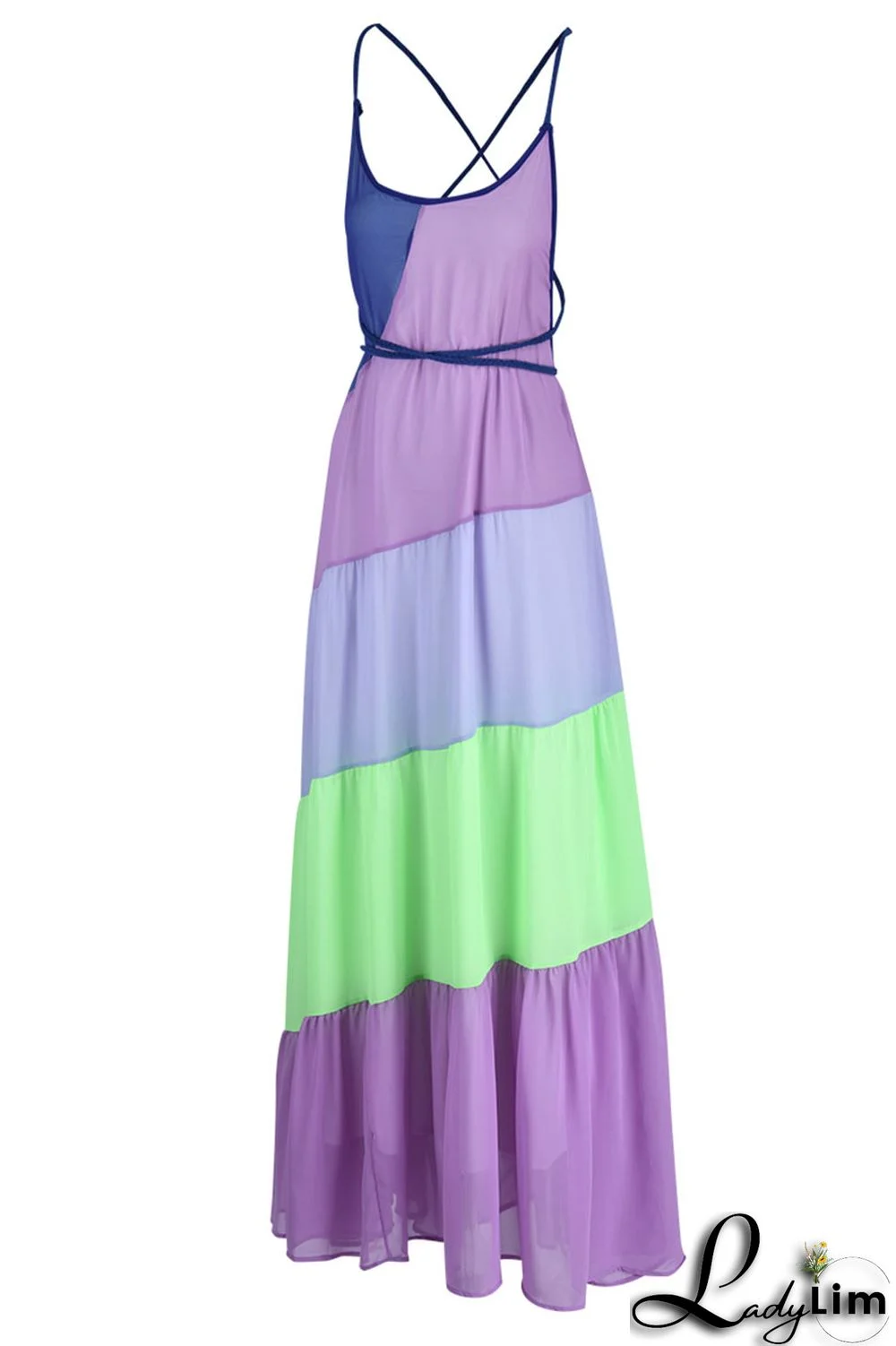 Orange Sexy Print Patchwork Backless Straight Dresses