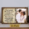 【Pre-order Until March 10】Personalized Photo/Name: Couple Husband Wife God Blessed The Broken Road Photo Gift Vintage Metal Sign//Wooden Signs